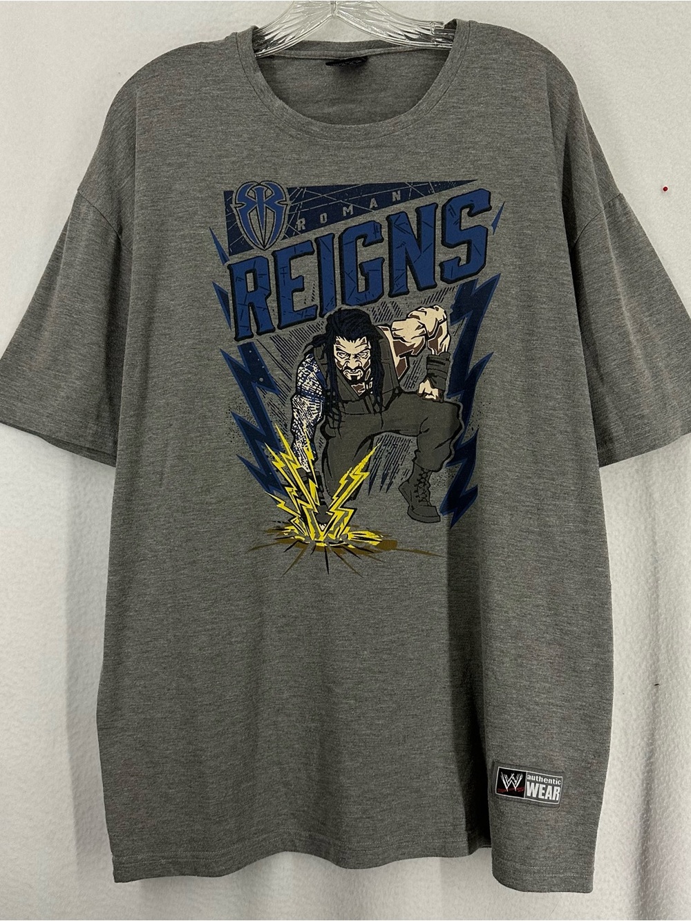 WWE Roman Reigns Graphic T Shirt Men’s XL Gray Authentic Wear